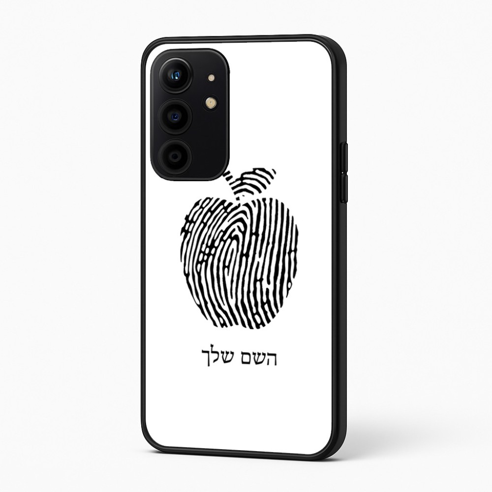 כיסוי בעיצוב אישי עם השם שלך לדגם - Realme 16 Pro+ 5G בעיצוב הדפס תפוח