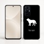 כיסוי בעיצוב אישי עם השם שלך לדגם - Realme 16 Pro+ 5G בעיצוב כלב