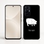 כיסוי בעיצוב אישי עם השם שלך לדגם - Realme 16 Pro+ 5G בעיצוב חזיר
