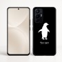 כיסוי בעיצוב אישי עם השם שלך לדגם - Realme 16 Pro+ 5G בעיצוב פינגווין