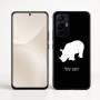 כיסוי בעיצוב אישי עם השם שלך לדגם - Realme 16 Pro+ 5G בעיצוב קרנף