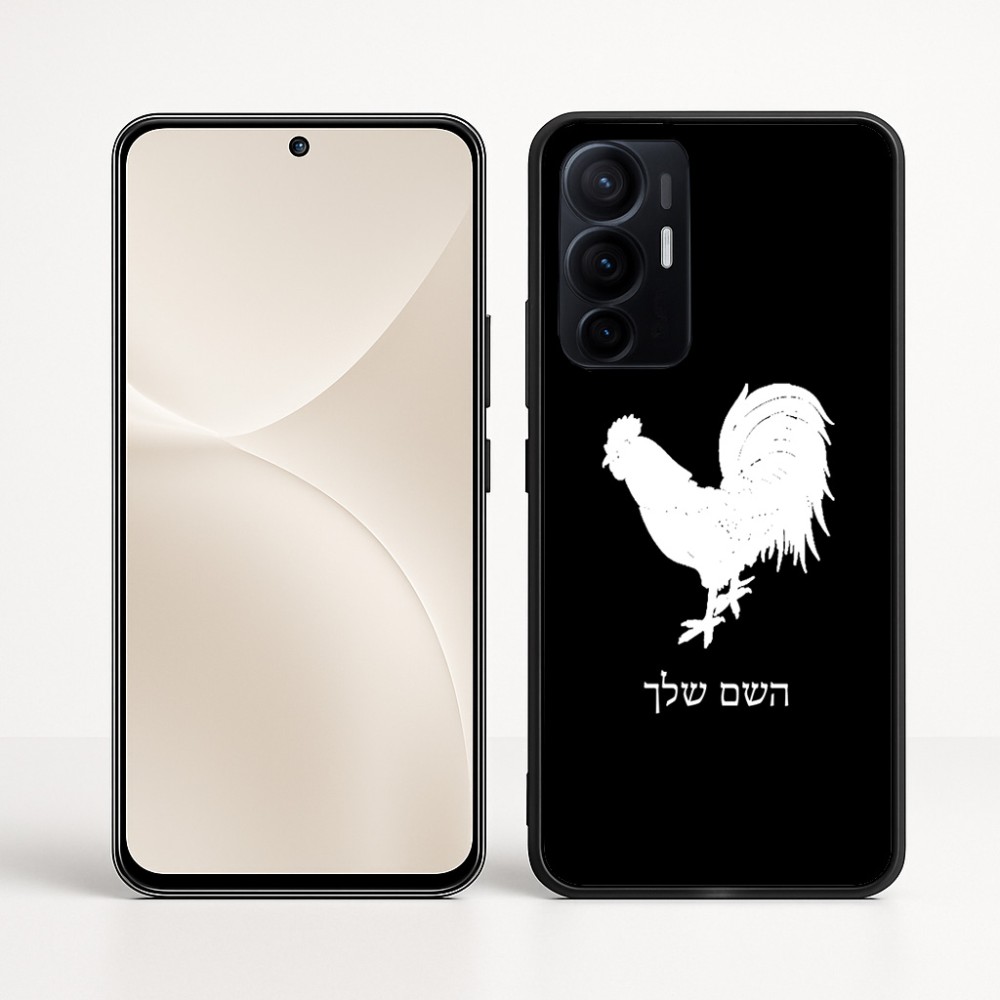 כיסוי בעיצוב אישי עם השם שלך לדגם - Realme 16 Pro+ 5G בעיצוב תרנגול