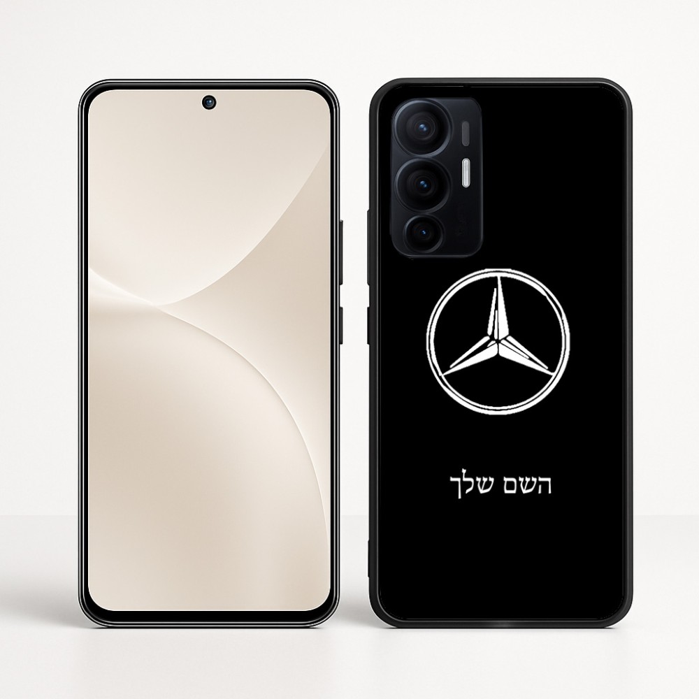 כיסוי בעיצוב אישי עם השם שלך לדגם - Realme 16 Pro+ 5G בעיצוב מרצדס-בנץ