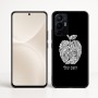 כיסוי בעיצוב אישי עם השם שלך לדגם - Realme 16 Pro+ 5G בעיצוב הדפס תפוח
