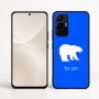 כיסוי בעיצוב אישי עם השם שלך לדגם - Realme 16 Pro+ 5G בעיצוב דוב