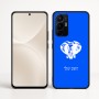 כיסוי בעיצוב אישי עם השם שלך לדגם - Realme 16 Pro+ 5G בעיצוב ראש פיל