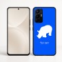 כיסוי בעיצוב אישי עם השם שלך לדגם - Realme 16 Pro+ 5G בעיצוב קרנף