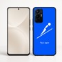 כיסוי בעיצוב אישי עם השם שלך לדגם - Realme 16 Pro+ 5G בעיצוב קפיצת סקי אולימפית