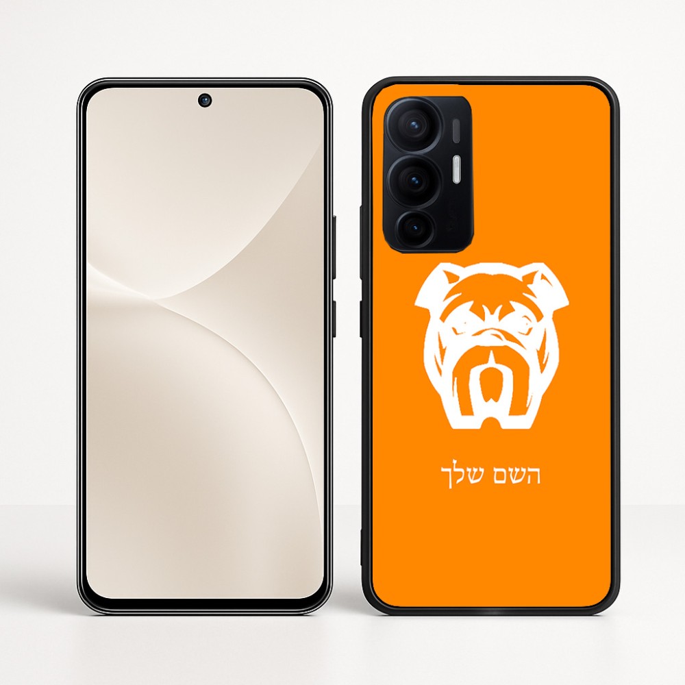 כיסוי בעיצוב אישי עם השם שלך לדגם - Realme 16 Pro+ 5G בעיצוב פרצוף בולדוג