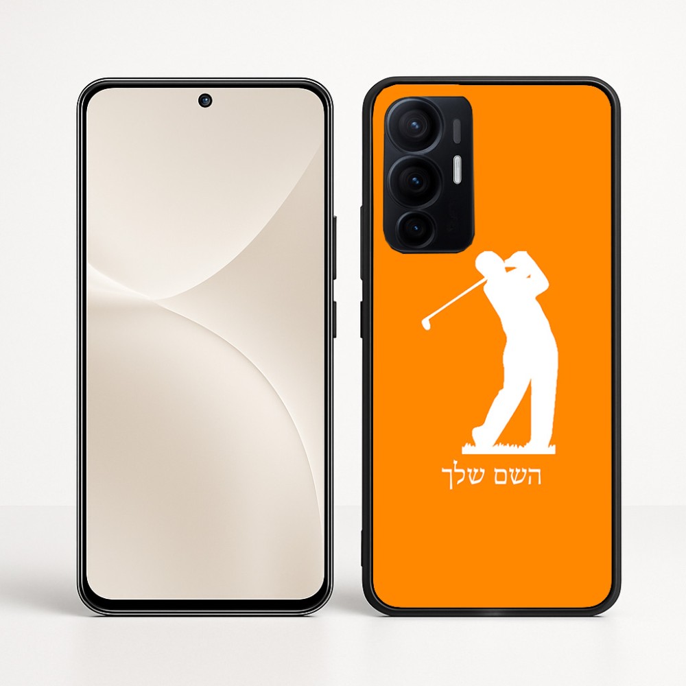 כיסוי בעיצוב אישי עם השם שלך לדגם - Realme 16 Pro+ 5G בעיצוב שחקן גולף