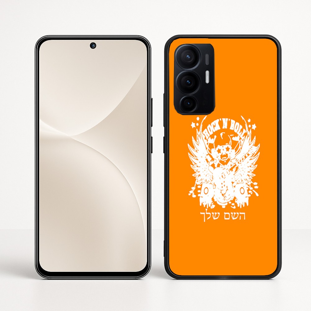 כיסוי בעיצוב אישי עם השם שלך לדגם - Realme 16 Pro+ 5G בעיצוב רוקנרול