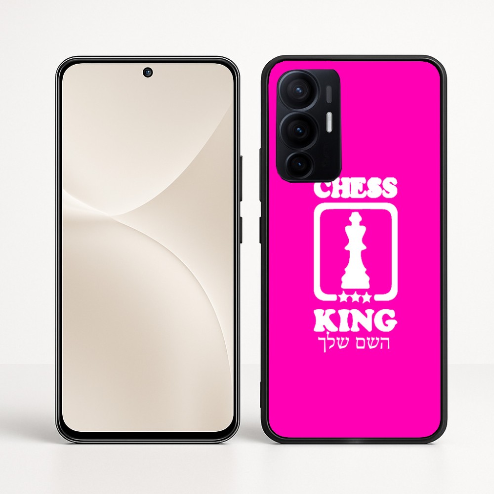 כיסוי בעיצוב אישי עם השם שלך לדגם - Realme 16 Pro+ 5G בעיצוב שחמט