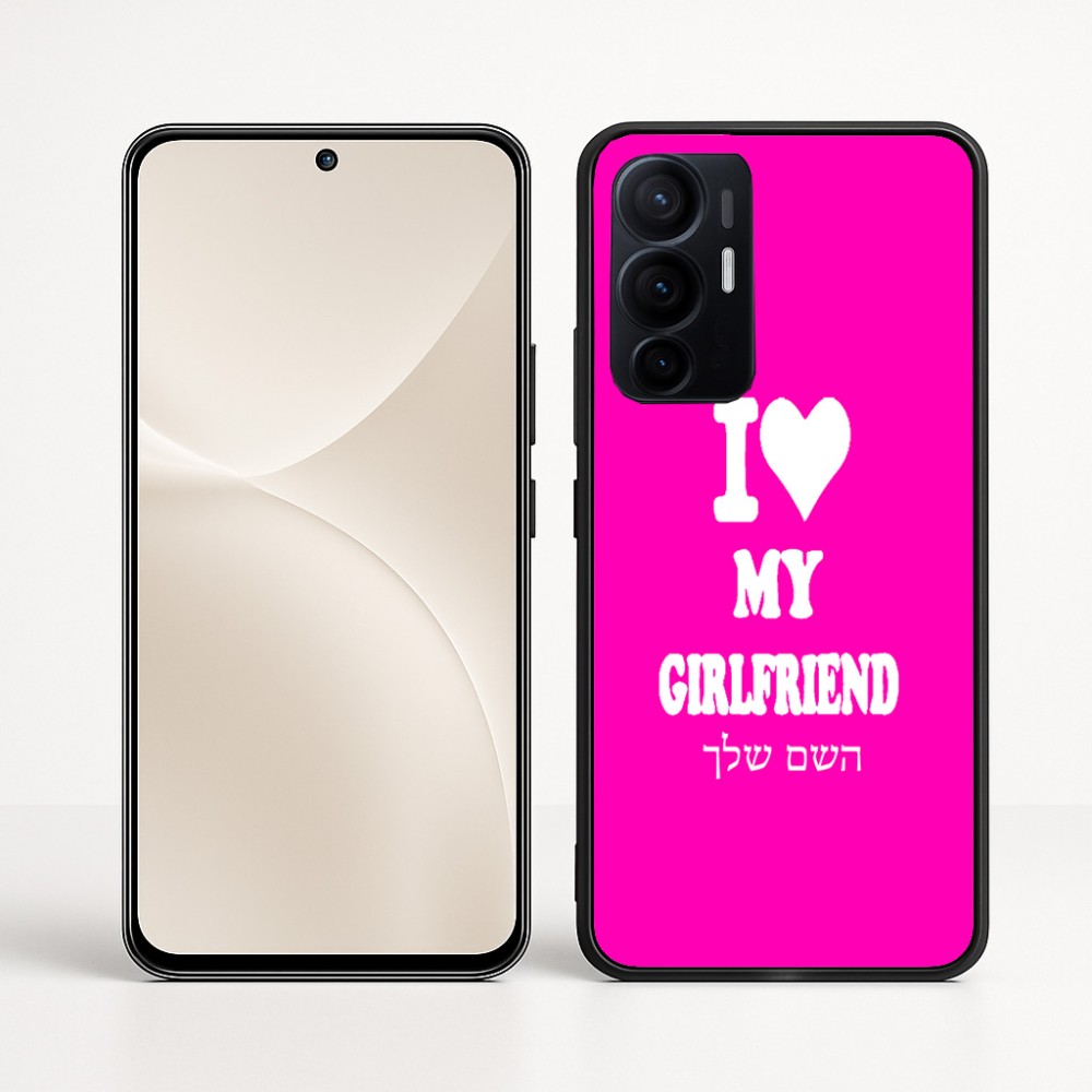 כיסוי בעיצוב אישי עם השם שלך לדגם - Realme 16 Pro+ 5G בעיצוב אוהב את החברה שלי