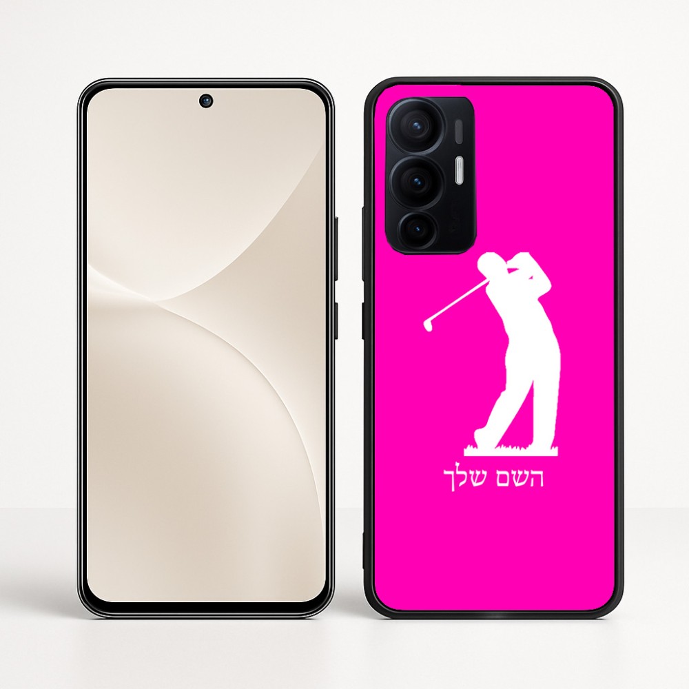 כיסוי בעיצוב אישי עם השם שלך לדגם - Realme 16 Pro+ 5G בעיצוב שחקן גולף