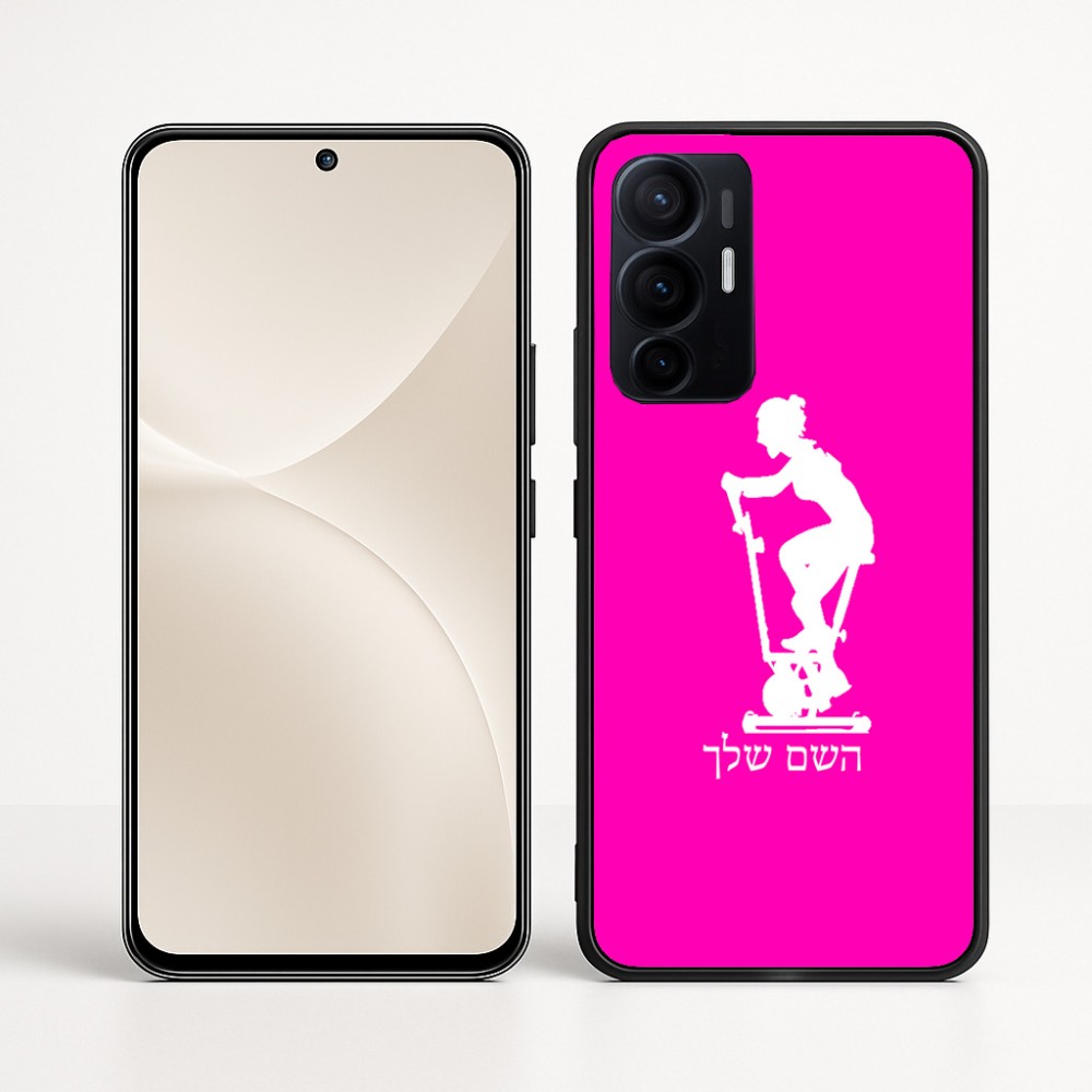 כיסוי בעיצוב אישי עם השם שלך לדגם - Realme 16 Pro+ 5G בעיצוב אימון ספינינג - אישה