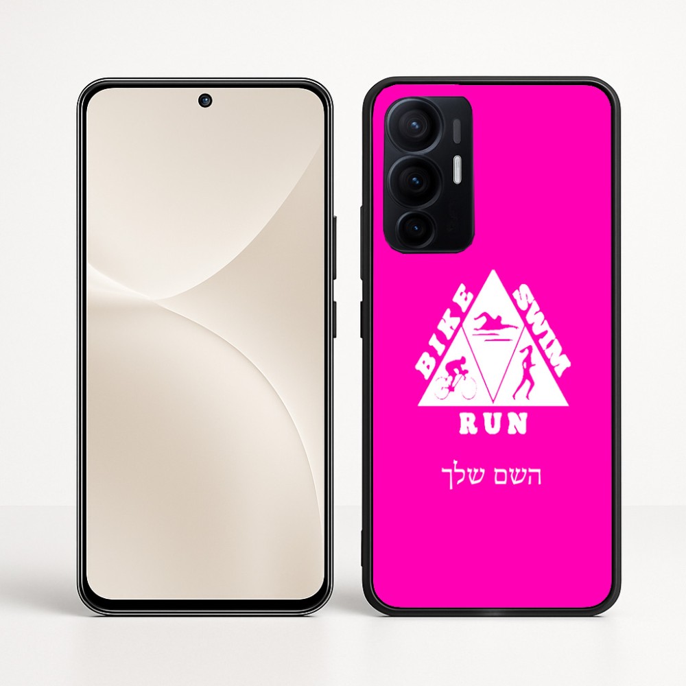 כיסוי בעיצוב אישי עם השם שלך לדגם - Realme 16 Pro+ 5G בעיצוב טריאתלון