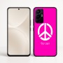 כיסוי בעיצוב אישי עם השם שלך לדגם - Realme 16 Pro+ 5G בעיצוב סמל השלום