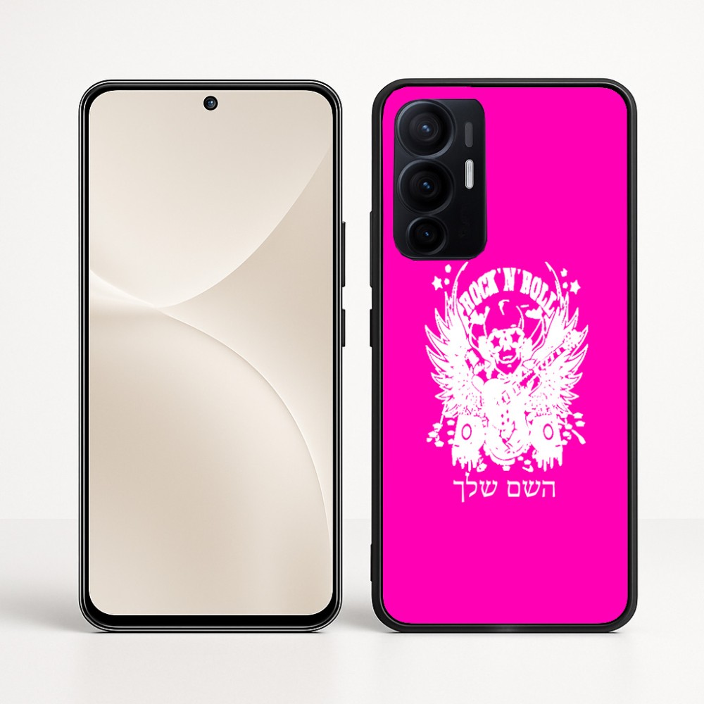 כיסוי בעיצוב אישי עם השם שלך לדגם - Realme 16 Pro+ 5G בעיצוב רוקנרול