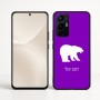 כיסוי בעיצוב אישי עם השם שלך לדגם - Realme 16 Pro+ 5G בעיצוב דוב