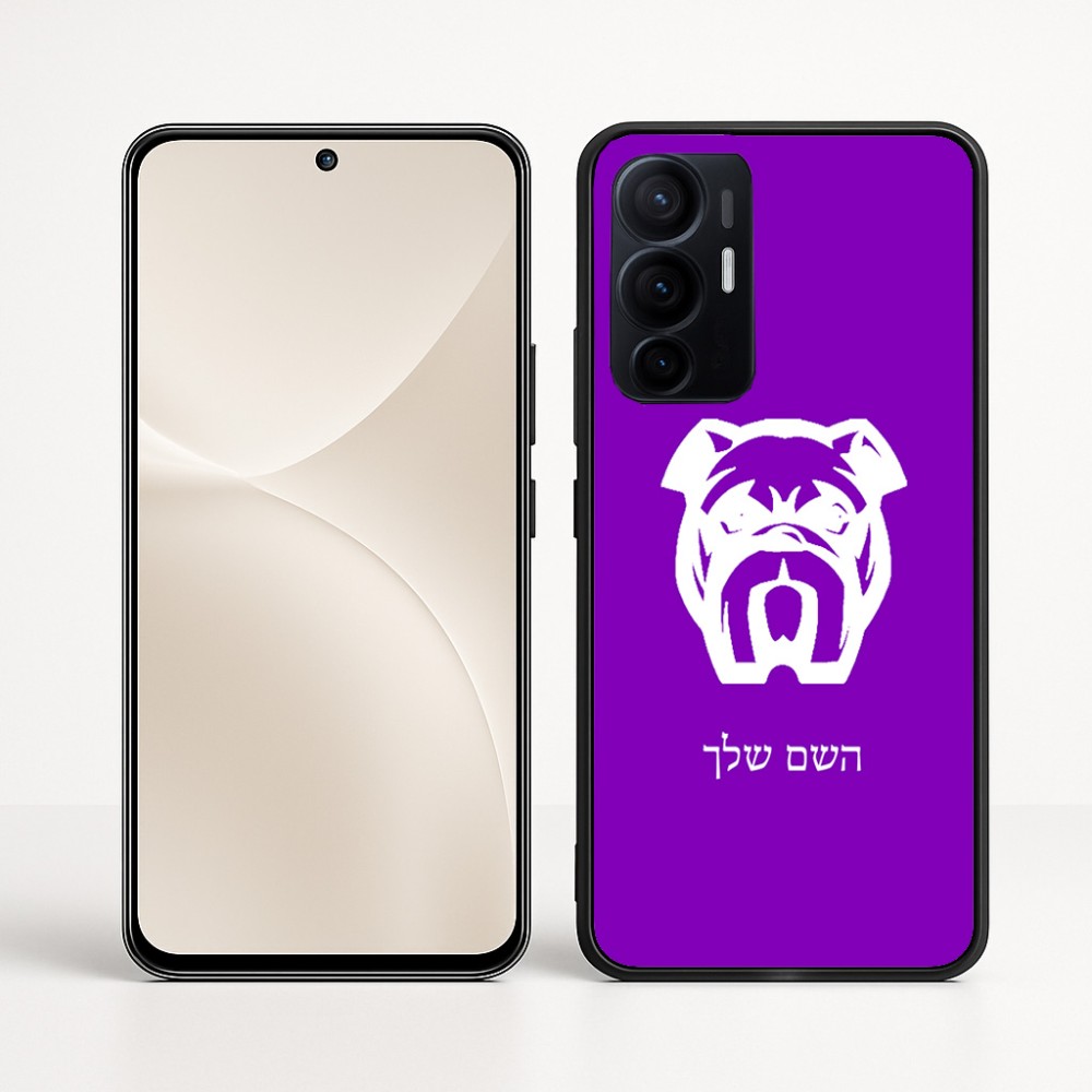 כיסוי בעיצוב אישי עם השם שלך לדגם - Realme 16 Pro+ 5G בעיצוב פרצוף בולדוג