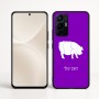 כיסוי בעיצוב אישי עם השם שלך לדגם - Realme 16 Pro+ 5G בעיצוב חזיר
