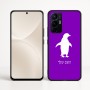 כיסוי בעיצוב אישי עם השם שלך לדגם - Realme 16 Pro+ 5G בעיצוב פינגווין