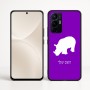 כיסוי בעיצוב אישי עם השם שלך לדגם - Realme 16 Pro+ 5G בעיצוב קרנף