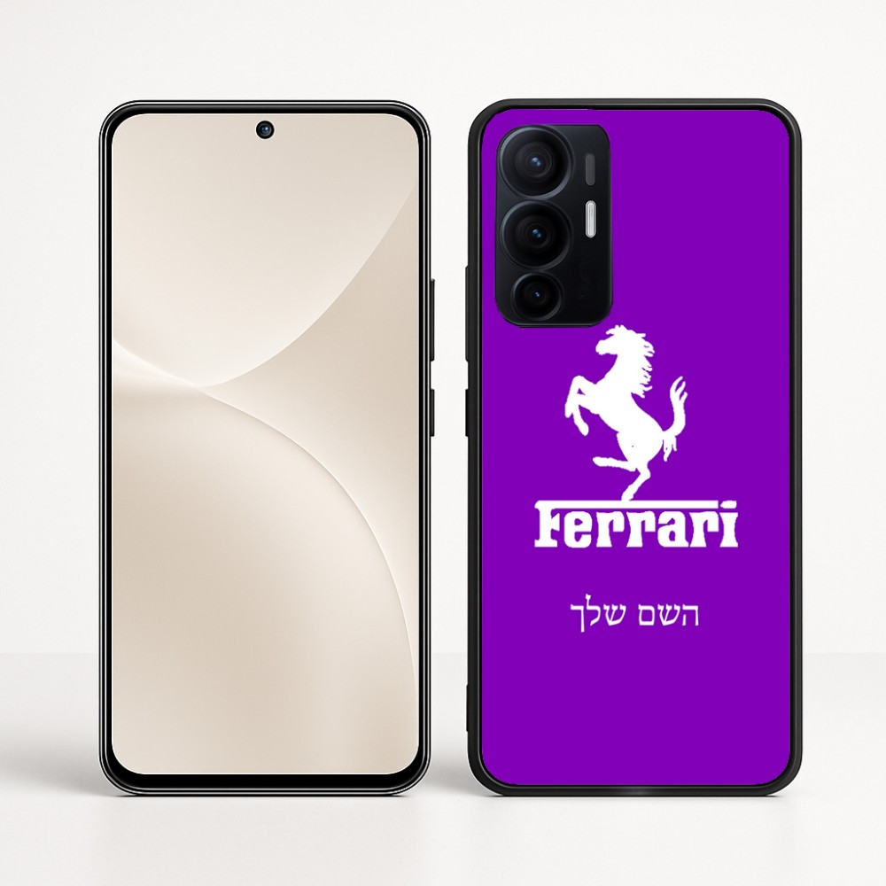 כיסוי בעיצוב אישי עם השם שלך לדגם - Realme 16 Pro+ 5G בעיצוב פרארי