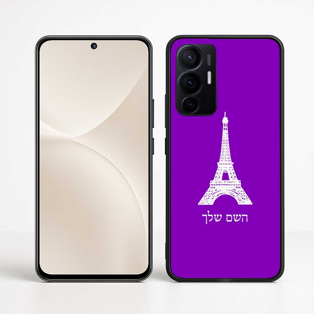 כיסוי בעיצוב אישי עם השם שלך לדגם - Realme 16 Pro+ 5G בעיצוב מגדל אייפל