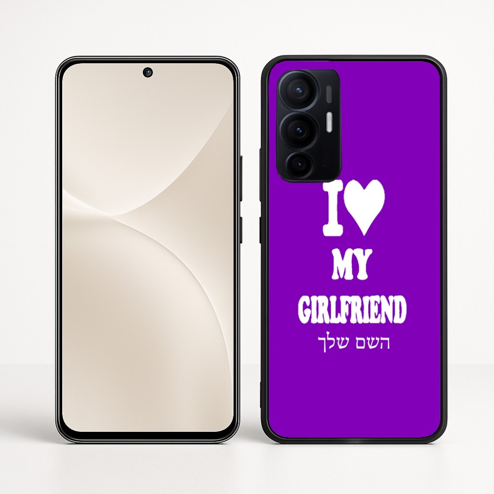 כיסוי בעיצוב אישי עם השם שלך לדגם - Realme 16 Pro+ 5G בעיצוב אוהב את החברה שלי