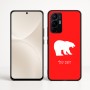 כיסוי בעיצוב אישי עם השם שלך לדגם - Realme 16 Pro+ 5G בעיצוב דוב