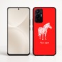 כיסוי בעיצוב אישי עם השם שלך לדגם - Realme 16 Pro+ 5G בעיצוב זברה