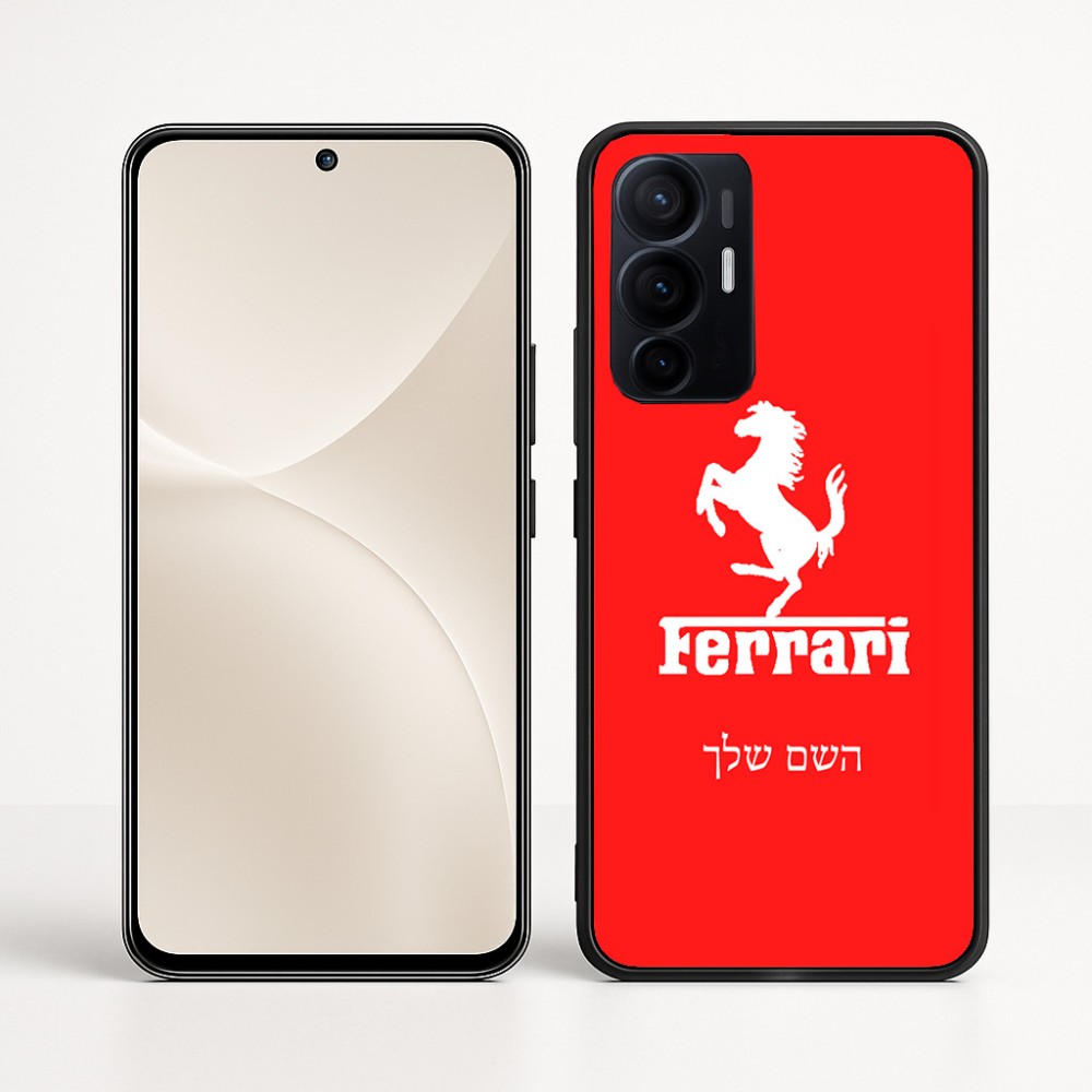 כיסוי בעיצוב אישי עם השם שלך לדגם - Realme 16 Pro+ 5G בעיצוב פרארי
