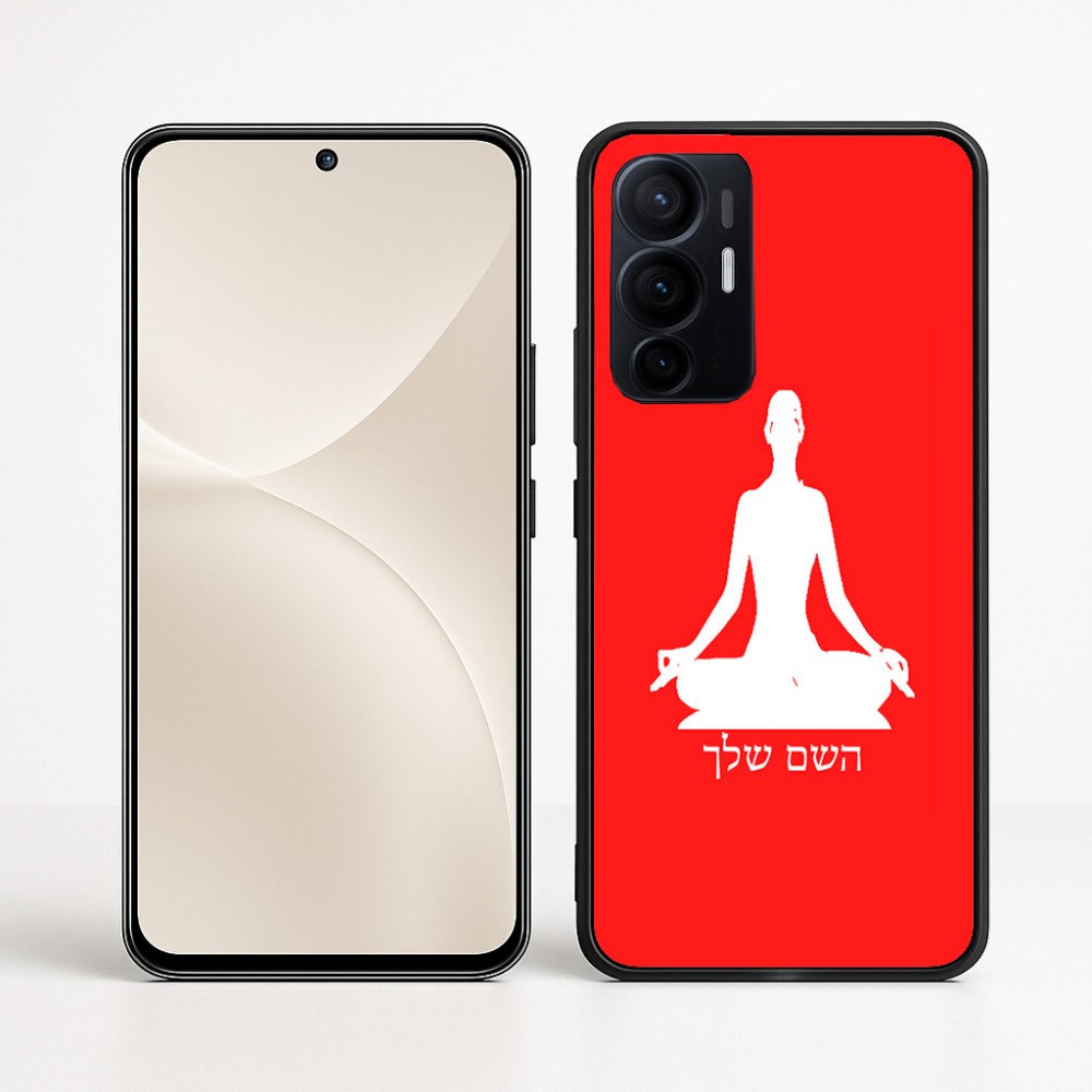 כיסוי בעיצוב אישי עם השם שלך לדגם - Realme 16 Pro+ 5G בעיצוב אימון יוגה