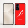 כיסוי בעיצוב אישי עם השם שלך לדגם - Realme 16 Pro+ 5G בעיצוב קפיצת סקי אולימפית
