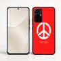 כיסוי בעיצוב אישי עם השם שלך לדגם - Realme 16 Pro+ 5G בעיצוב סמל השלום