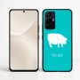 כיסוי בעיצוב אישי עם השם שלך לדגם - Realme 16 Pro+ 5G בעיצוב חזיר