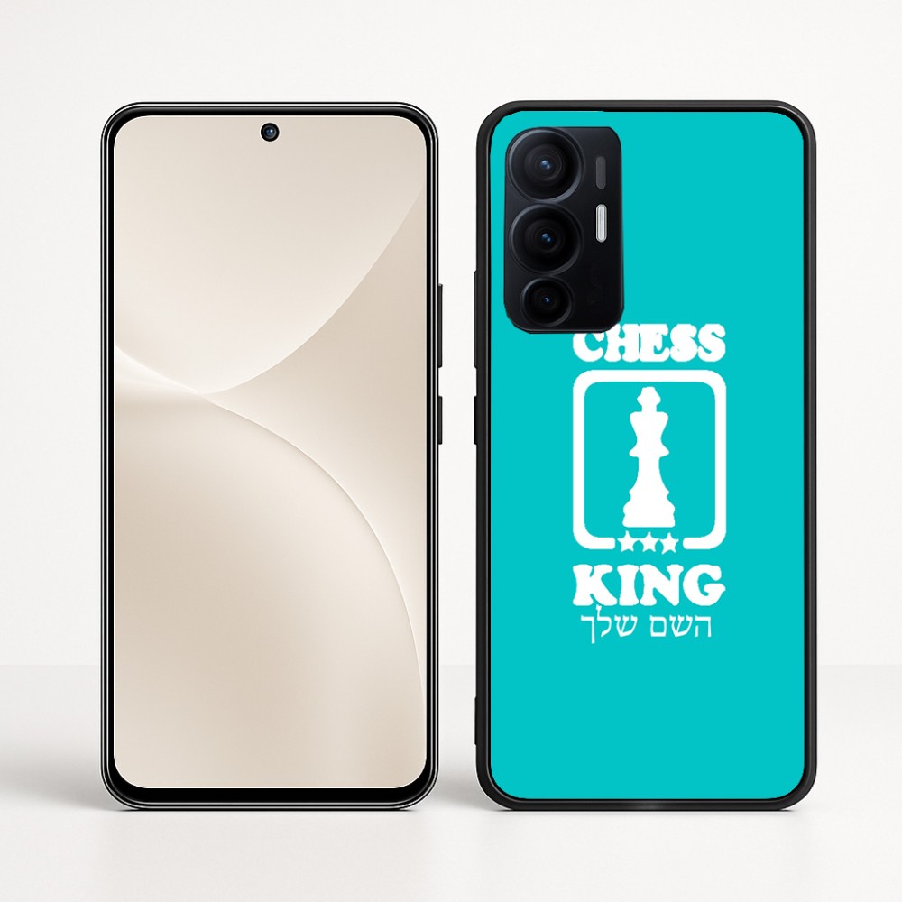 כיסוי בעיצוב אישי עם השם שלך לדגם - Realme 16 Pro+ 5G בעיצוב שחמט