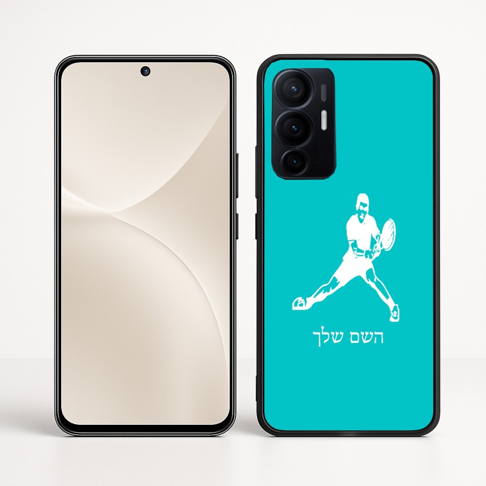 כיסוי בעיצוב אישי עם השם שלך לדגם - Realme 16 Pro+ 5G בעיצוב שחקן טניס