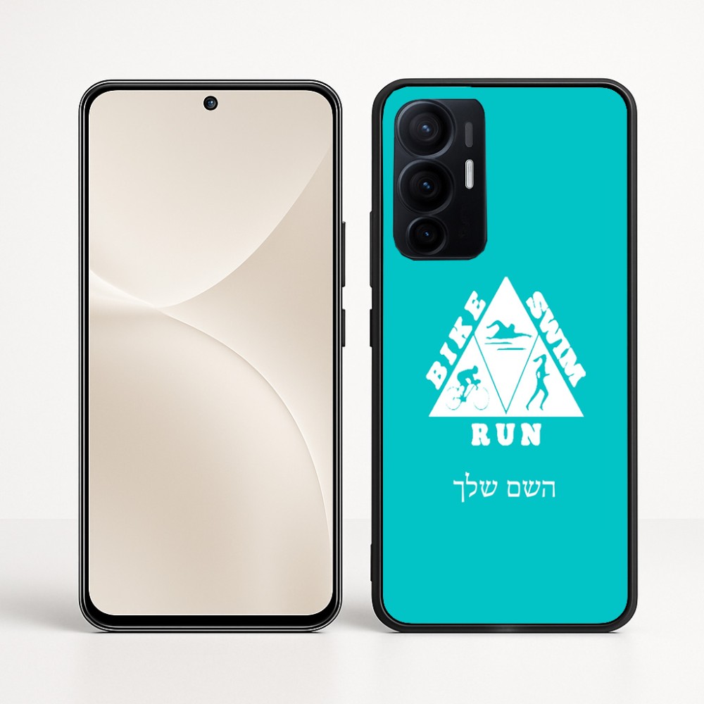 כיסוי בעיצוב אישי עם השם שלך לדגם - Realme 16 Pro+ 5G בעיצוב טריאתלון