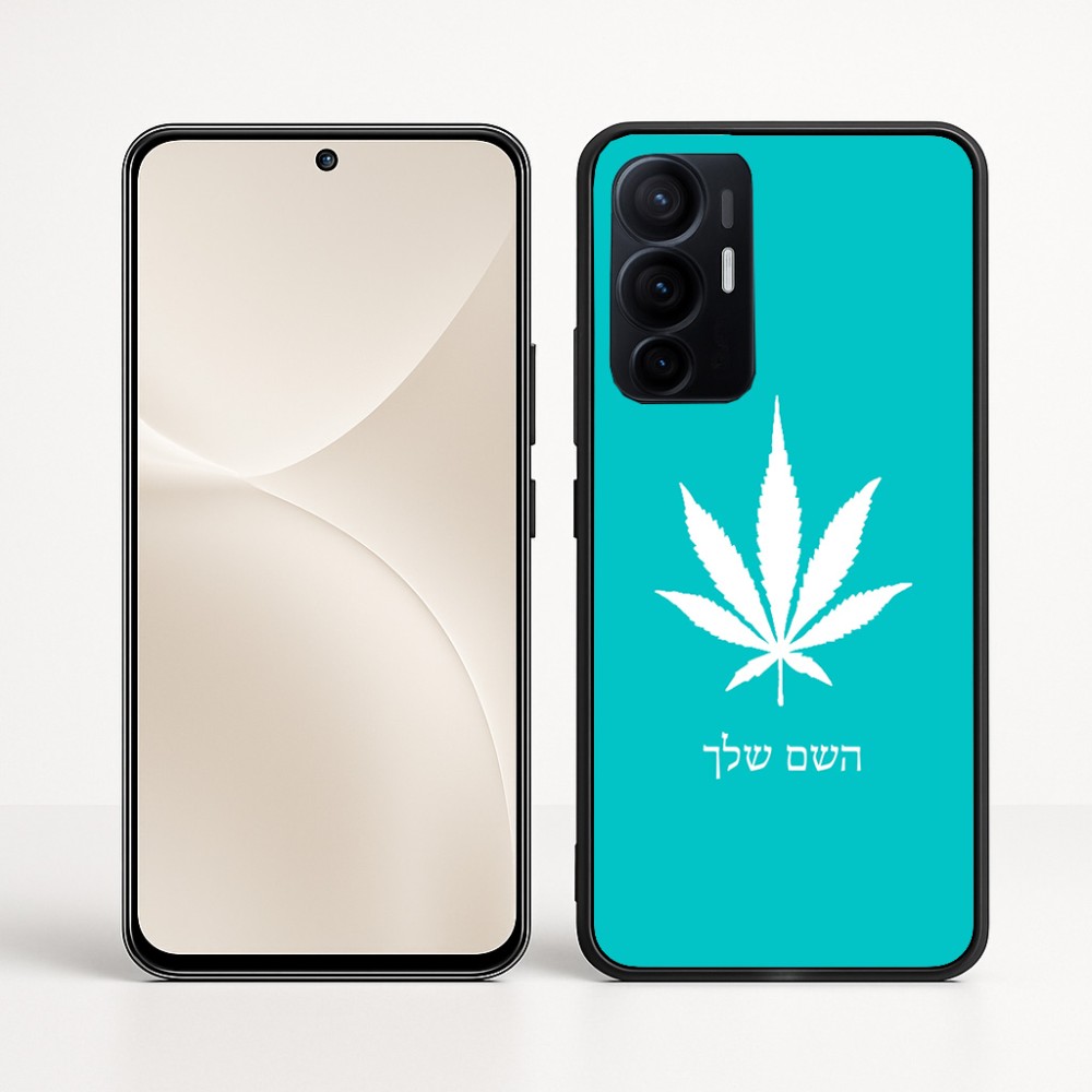 כיסוי בעיצוב אישי עם השם שלך לדגם - Realme 16 Pro+ 5G בעיצוב עלה מריחואנה - גראס