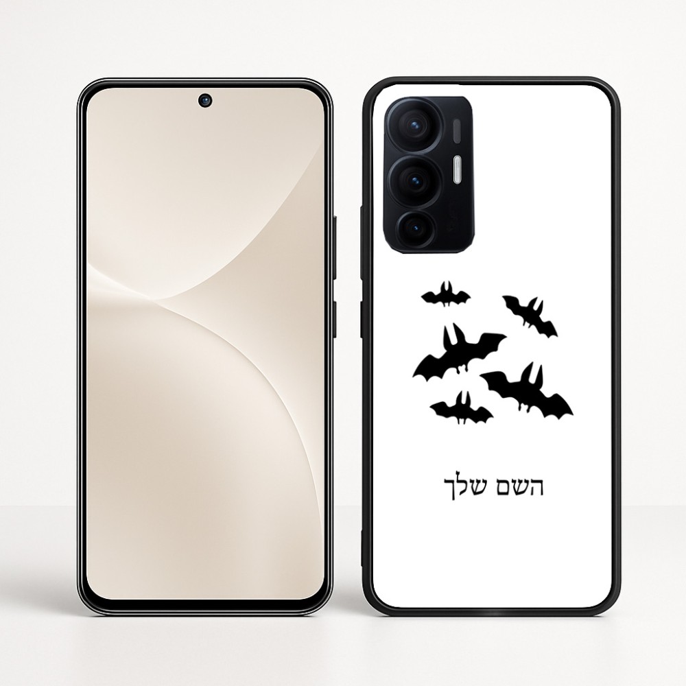 כיסוי בעיצוב אישי עם השם שלך לדגם - Realme 16 Pro+ 5G בעיצוב עטלפים
