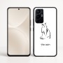 כיסוי בעיצוב אישי עם השם שלך לדגם - Realme 16 Pro+ 5G בעיצוב חתול