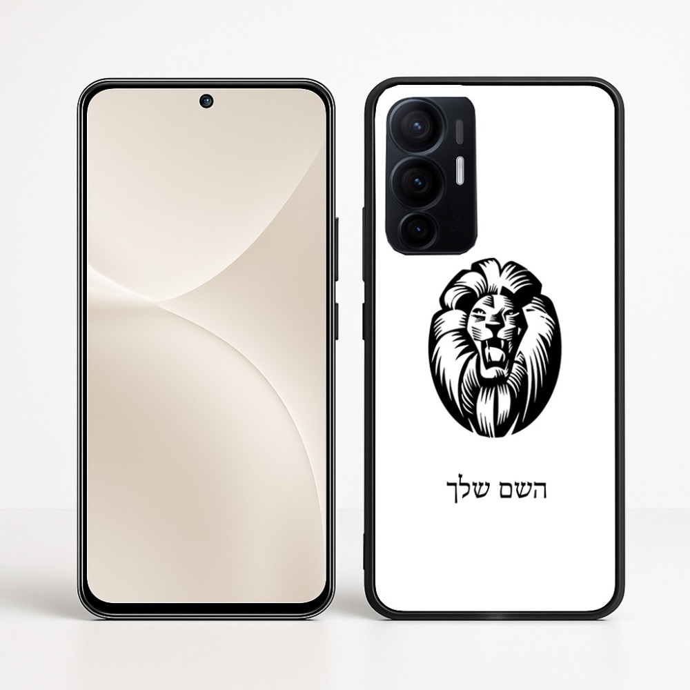 כיסוי בעיצוב אישי עם השם שלך לדגם - Realme 16 Pro+ 5G בעיצוב פני אריה