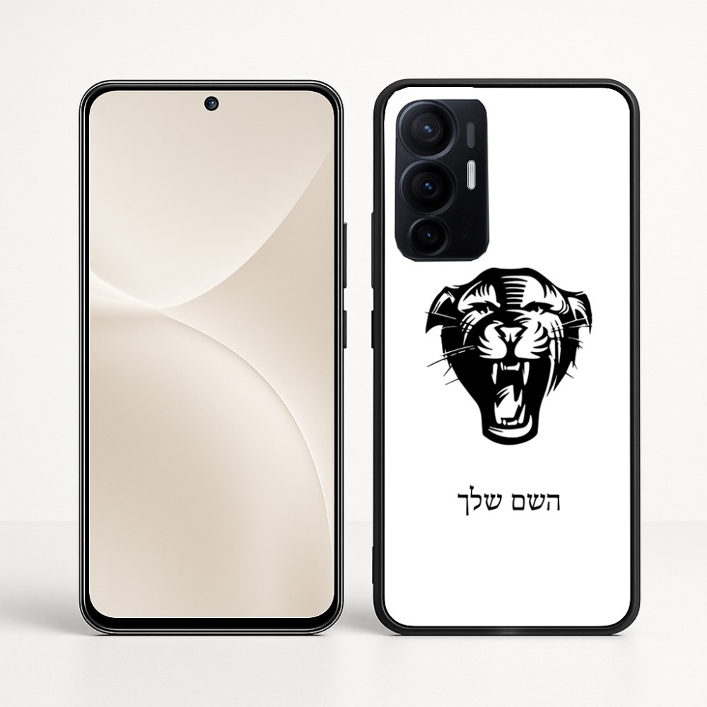 כיסוי בעיצוב אישי עם השם שלך לדגם - Realme 16 Pro+ 5G בעיצוב פני פנטרה