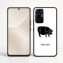 כיסוי בעיצוב אישי עם השם שלך לדגם - Realme 16 Pro+ 5G בעיצוב חזיר