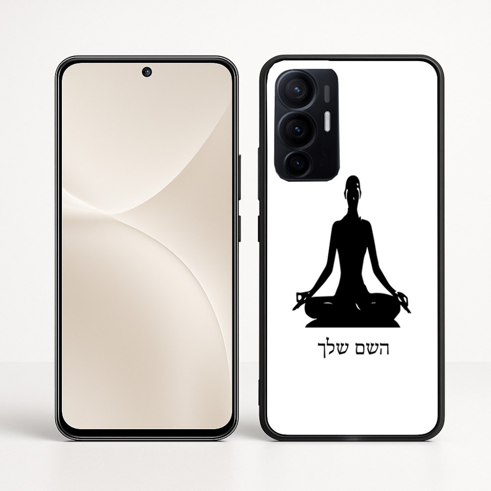 כיסוי בעיצוב אישי עם השם שלך לדגם - Realme 16 Pro+ 5G בעיצוב אימון יוגה