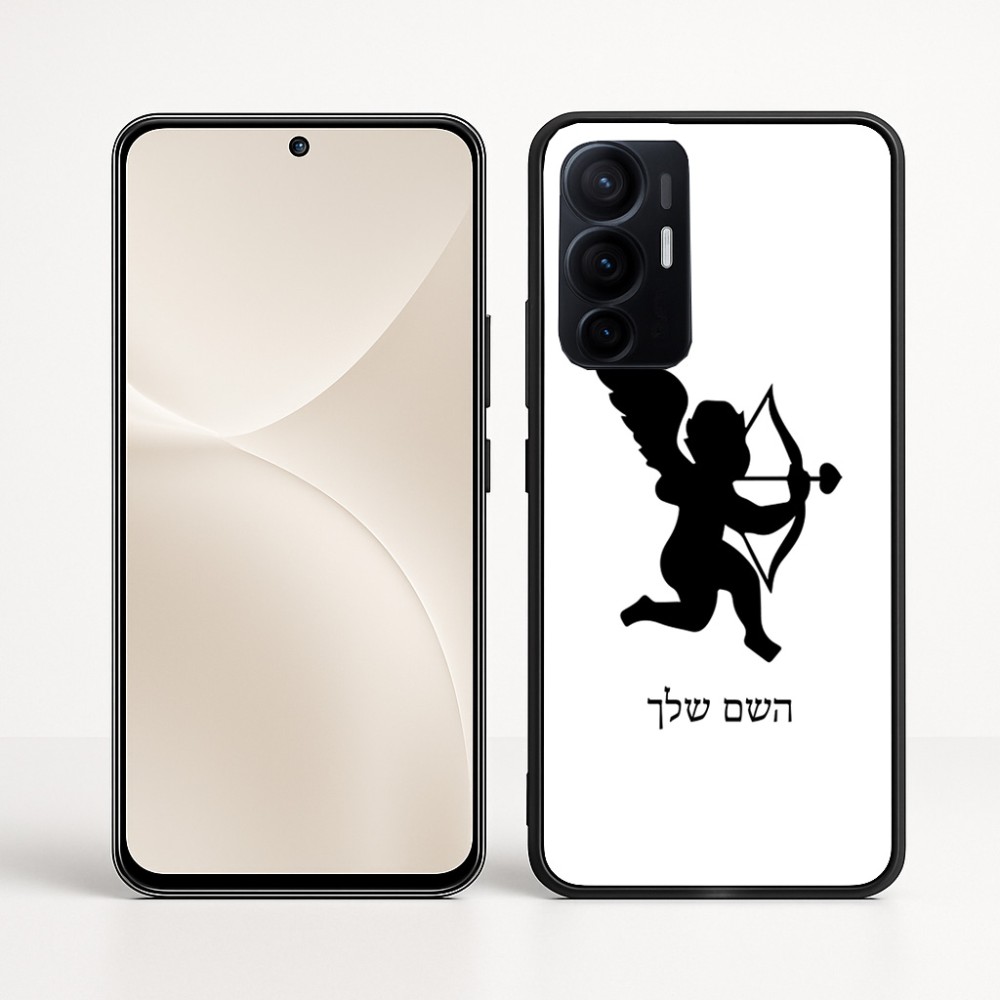 כיסוי בעיצוב אישי עם השם שלך לדגם - Realme 16 Pro+ 5G בעיצוב קופידון