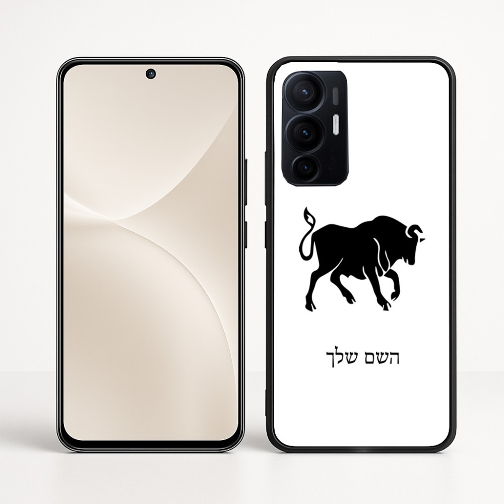 כיסוי בעיצוב אישי עם השם שלך לדגם - Realme 16 Pro+ 5G בעיצוב מזלות - שור