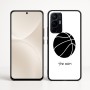 כיסוי בעיצוב אישי עם השם שלך לדגם - Realme 16 Pro+ 5G בעיצוב כדורסל